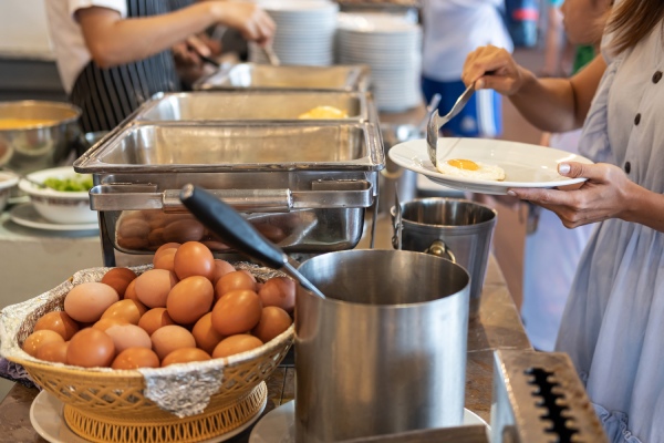 Buffet en el desayuno